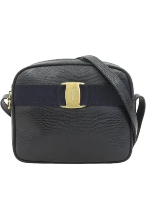 Salvatore Ferragamo Femme, Pre-owned, Bleu, Taille: ONE Size Pre-owned Cuir sacs-ports-paule