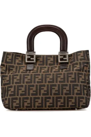 Fendi Femme, Pre-owned, Brun, Taille: ONE Size Pre-owned Toile cabas
