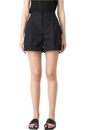 Max Mara Femme, Shorts, Noir, Taille: 38 FR Pantalon Élégant Noir Slim Fit
