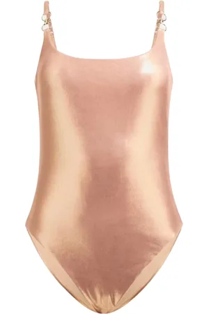 Guess Femme, Maillots de bain, Rose, Taille: 40 FR Décolleté Rond Profond Maillot Une Pièce