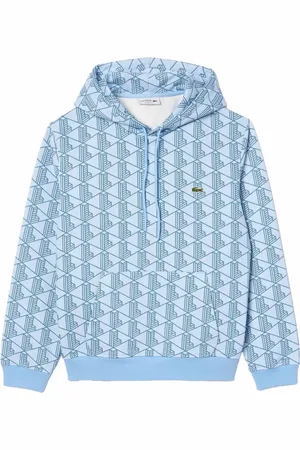 Lacoste Homme, Sweatshirts et sweats à capuche, Bleu, Taille: S Pull Bleu avec Logo Crocodile