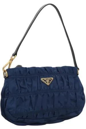 Prada Femme, Pre-owned, Bleu, Taille: ONE Size Pre-owned Nylon sacs-prada