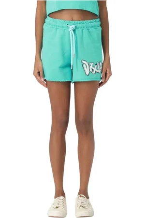 DISCLAIMER Femme, Shorts, Vert, Taille: 38 FR Shorts Imprimé Graffiti Vert Menthe