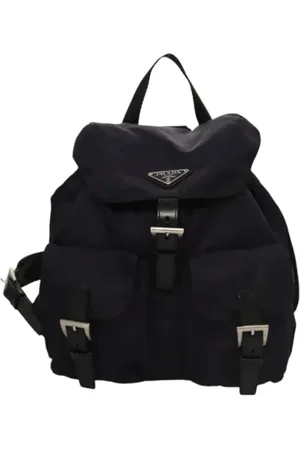 Prada Femme, Pre-owned, Violet, Taille: ONE Size Pre-owned Nylon sacs-dos