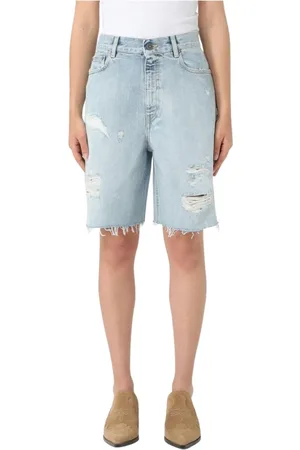 Golden Goose Femme, Shorts, Bleu, Taille: W28 Shorts Denim Chic