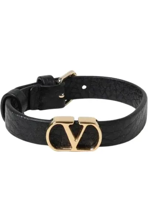 VALENTINO GARAVANI Femme, Accessoires, Noir, Taille: ONE Size Bracelet en cuir noir