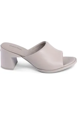 Calvin Klein Femme, Chaussures, , Taille: 41 EU Sandale en Cuir avec Bride de Cheville