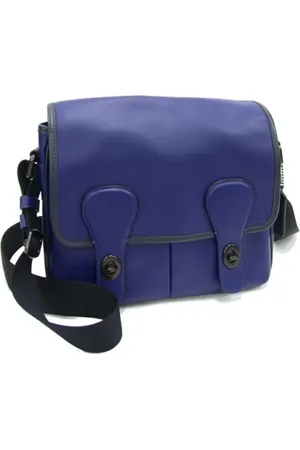 Coach Femme, Pre-owned, Bleu, Taille: ONE Size Pre-owned Cuir sacs-ports-paule