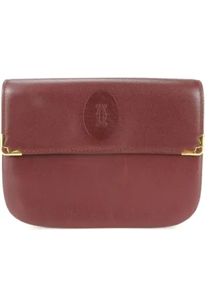 Cartier Femme, Pre-owned, Rouge, Taille: ONE Size Pre-owned Cuir pochettes-minaudieres