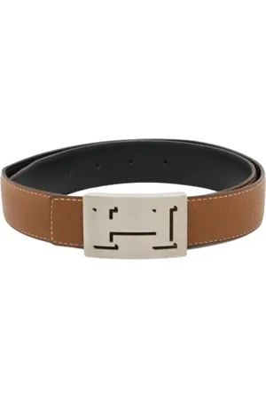 Hermès Homme, Pre-owned, Brun, Taille: ONE Size Pre-owned Cuir ceintures