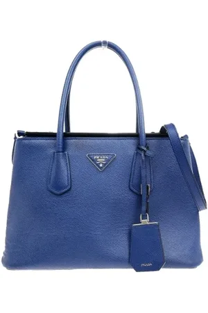 Prada Femme, Pre-owned, Bleu, Taille: ONE Size Pre-owned Cuir sacs-prada