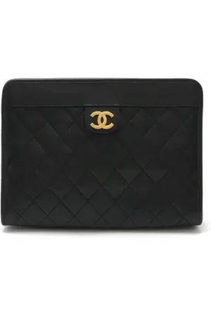 CHANEL Femme, Pre-owned, Noir, Taille: ONE Size Pre-owned Cuir pochettes-minaudieres