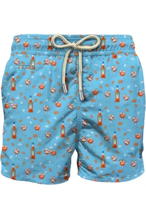MC2 SAINT BARTH Homme, Maillots de bain, Bleu, Taille: 4XL Ensemble Shorts et Boxers en Polyester