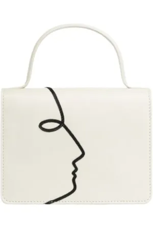 ATELIER CONTENT Femme, Sacs, Blanc, Taille: ONE Size Sac Élégant Tona