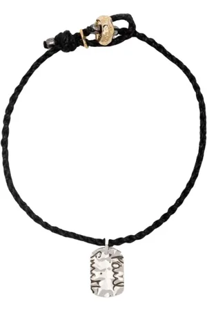 Paul Smith Femme, Accessoires, Noir, Taille: ONE Size Bracelet Tissé avec Charme Bijoux Homme Élégant