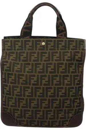 Fendi Femme, Pre-owned, Brun, Taille: ONE Size Pre-owned Toile sacs-main