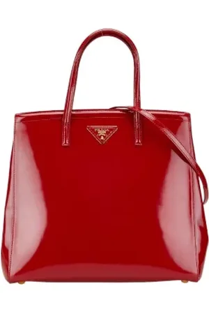 Prada Femme, Pre-owned, Rouge, Taille: ONE Size Pre-owned Cuir sacs-main