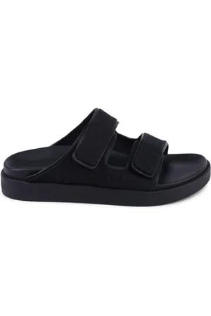 Calvin Klein Femme, Chaussures, Noir, Taille: 40 EU Sandale en Polyester Écologique