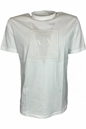 Armani Exchange Homme, Tops, Blanc, Taille: L T-shirt Homme Blanc