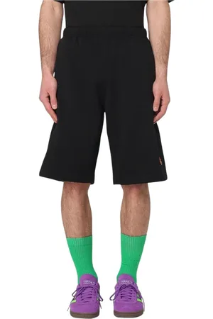 Kenzo Homme, Shorts, Noir, Taille: XL Shorts en Molleton Noirs Élégants et Polyvalents