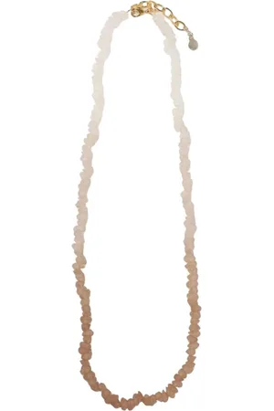 Emporio Armani Femme, Accessoires, Jaune, Taille: ONE Size Élégant Collier de Perles en Verre