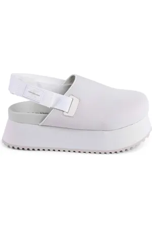 Calvin Klein Femme, Chaussures, Gris, Taille: 36 EU Sandale Slingback Lilas