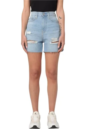 Calvin Klein Femme, Shorts, Bleu, Taille: W30 Shorts en Denim Élégants pour Femmes