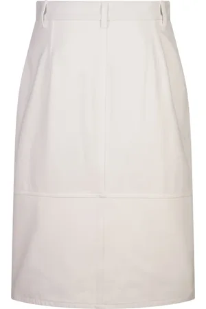 Jil Sander Femme, Jupes, Blanc, Taille: 40 FR Jupe Blanche en Coton