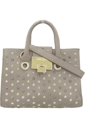 Jimmy Choo Femme, Pre-owned, Gris, Taille: ONE Size Pre-owned Cuir sacs-main