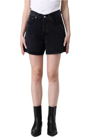 AGOLDE Femme, Shorts, Noir, Taille: W24 Shorts en Jean Noir Style Contemporain