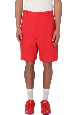 Msgm Homme, Shorts, Rouge, Taille: M Shorts Rouges Ferrari Future Cat Élégants