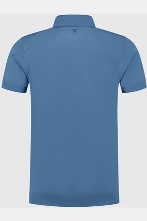Pure Path Homme, Tops, Bleu, Taille: M Polo Demi-Zip Bleu Homme