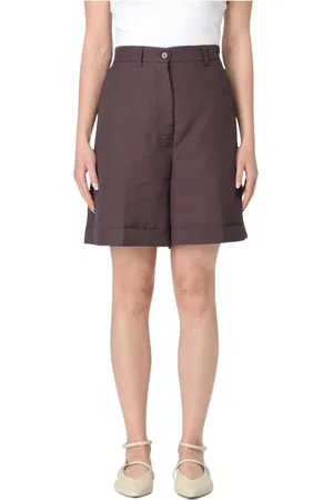 LIVIANA CONTI Femme, Shorts, Rouge, Taille: 40 FR Shorts Rouges avec Design Moderne