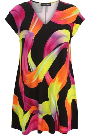 DORIS S Femme, Blouses et Chemises, Multicolore, Taille: 46 FR Tunique Imprimée Graphique Colorée