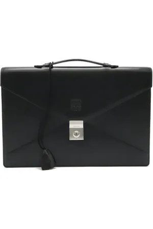 Loewe Homme, Pre-owned, Noir, Taille: ONE Size Pre-owned Cuir sacoches-mallettes