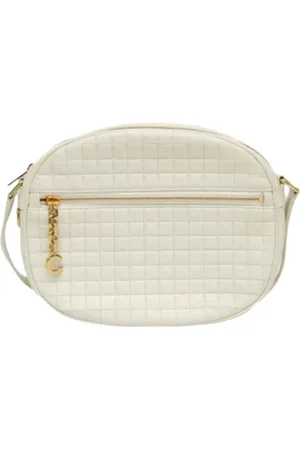 Céline Femme, Pre-owned, Blanc, Taille: ONE Size Pre-owned Cuir sacs-celine