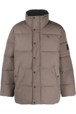 Calvin Klein Homme, Vestes, Brun, Taille: S Doudoune Oversize Marron