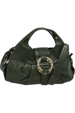 Bvlgari Femme, Pre-owned, Vert, Taille: ONE Size Pre-owned Cuir sacs-main