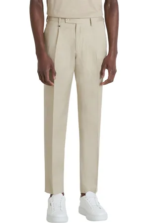 Antony Morato Homme, Pantalons, , Taille: XL Pantalon Regular Fit en Mélange de Lin Sable