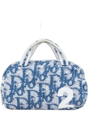 Dior Femme, Pre-owned, Bleu, Taille: ONE Size Pre-owned Tissu sacs-main