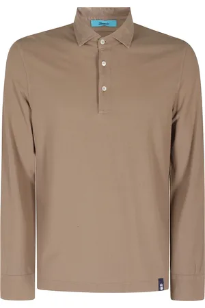DRUMOHR Homme, Tops, Brun, Taille: XL Polo en coton glacé