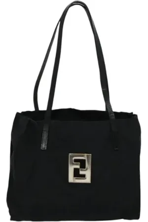 Fendi Femme, Pre-owned, Noir, Taille: ONE Size Pre-owned Toile sacs-main