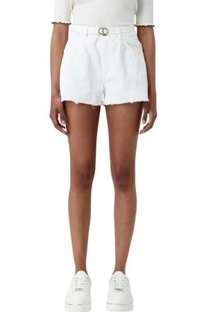 Twin-Set Femme, Shorts, Blanc, Taille: W27 Shorts en Denim Chic