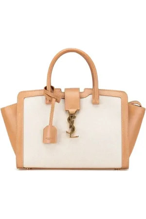 Saint Laurent Femme, Pre-owned, Brun, Taille: ONE Size Pre-owned Toile sacs-main