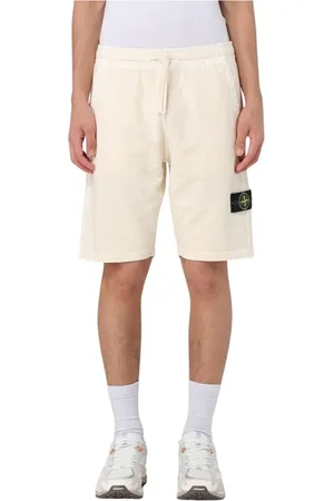 Stone Island Homme, Shorts, , Taille: S Shorts Élégants Ivoire