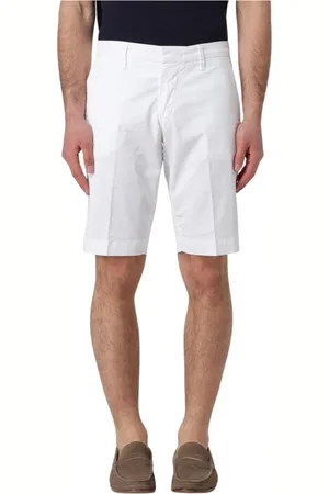 FAY Homme, Shorts, Blanc, Taille: W36 Shorts en Coton Vert Élégants