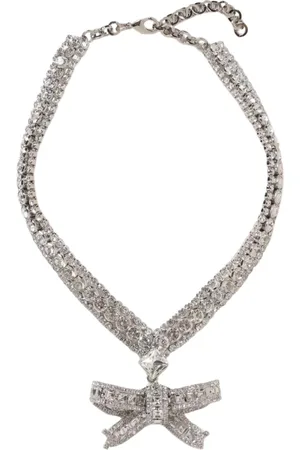 Alessandra Rich Femme, Accessoires, Gris, Taille: ONE Size Collier de Luxe en Bijou