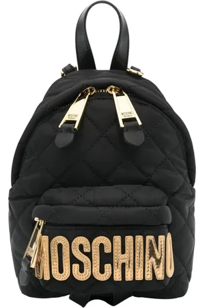 Moschino Femme, Sacs, Noir, Taille: ONE Size Sac Bandoulière Noir avec Détails Dorés
