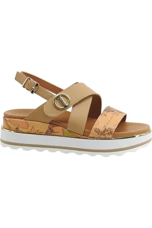 ALVIERO MARTINI 1A CLASSE Femme, Chaussures, Brun, Taille: 39 EU Sandales Basses Multicolores pour Femmes