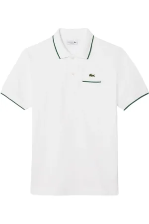 Lacoste Homme, Tops, Blanc, Taille: M Polo Classique L.12.12 avec Détail de Poche